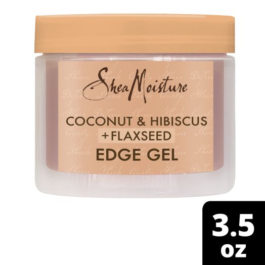 SheaMoisture Edge Control Gel, Coconut and Hibiscus Frizz Control Paraben Free for Curly Hair 3.5 oz