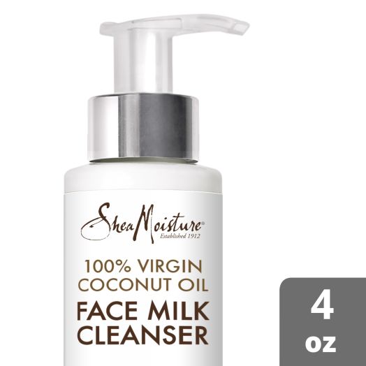 SheaMoisture 100% Virgin Coconut Oil Daily Hydration Face Milk Cleanser, 4 fl oz