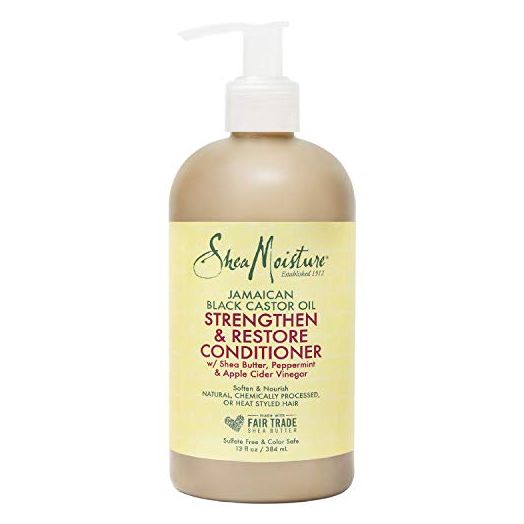 SheaMoisture Strengthen and Restore Rinse Out Hair Conditioner, Jamaican Black Castor Oil