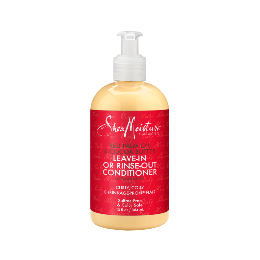 Red Palm Oil & Cocoa Butter Leave-In or Rinse-Out Conditioner - Moisturizes and Elongates 3-4c Hair - Sulfate-Free with Natural & Organic Ingredients - Softens and Hydrates Coily, Kinky Hair (13 oz)