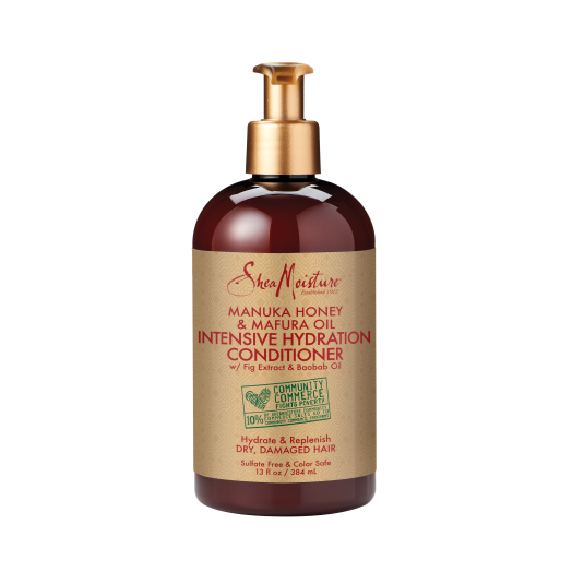 Manuka Honey & Mafura Oil Intensive Hydration Conditioner - Infuses Moisture to Curly, Coily Hair - Sulfate-Free with Natural & Organic Ingredients - Improves Manageability and Increases Shine (13 oz)