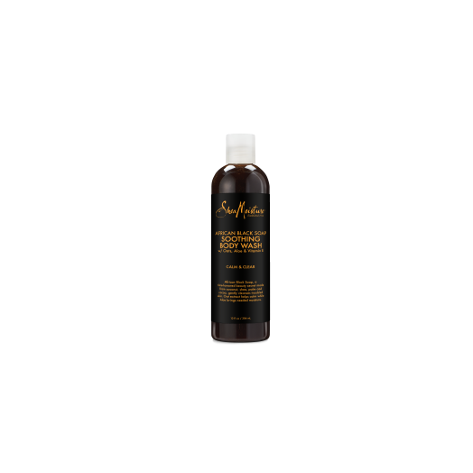 African Black Soap Body Wash - Moisturizes and Soothes Dry, Sensitive Skin - Sulfate-Free with Natural and Organic Ingredients - Cleanses Pores and Hydrates for Smooth Skin (13 oz)