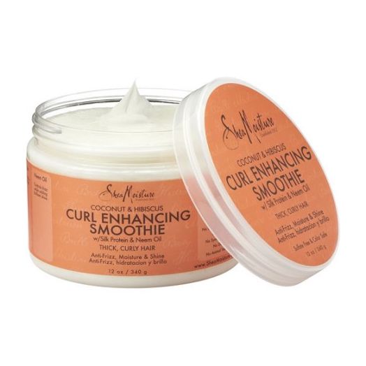 Coconut & Hibiscus Curl Enhancing Smoothie - Controls Frizz and Defines Soft Curls in Thick Hair - Sulfate-Free with Natural and Organic Ingredients - Hydrates Curly Hair and Adds Shine (12 oz)