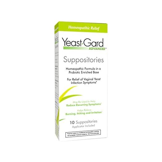 YeastGard Advanced Homeopathic Yeast Infection Vaginal Suppositories - 10 count Box