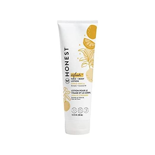 The Honest Company Face + Body Lotion, Citrus Vanilla, 8.5 Fl. Oz.