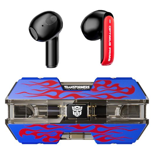 Transformers TF-T01 True Wireless Earbuds Bluetooth 5.4 Headphones, Bluetooth Earbud in Ear with HD Mic, 60H Playtime Ear Buds, IPX5 Waterproof Earphones for Android iOS, Optimus Prime