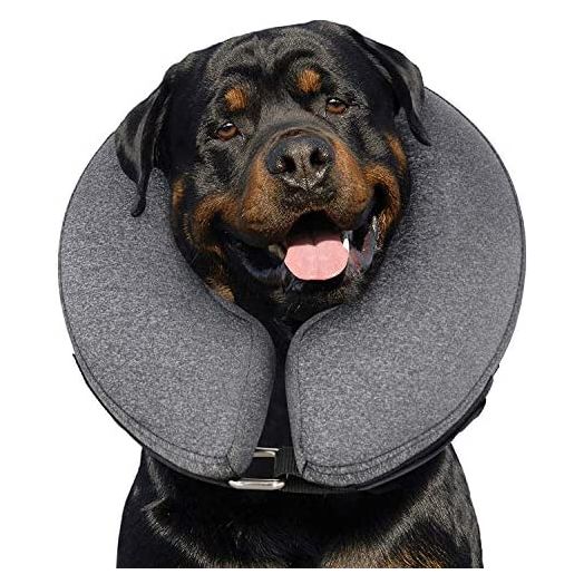 MIDOG Dog Cone Collar for After Surgery, Pet Inflatable Collar Soft Protective Recovery Cone for Dogs and Cats to Prevent Pets from Touching Stitches, Wounds and Rashes