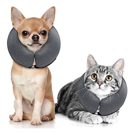 MIDOG Dog Cone Collar for After Surgery, Pet Inflatable Collar Soft Protective Recovery Cone for Dogs and Cats to Prevent Pets from Touching Stitches, Wounds and Rashes