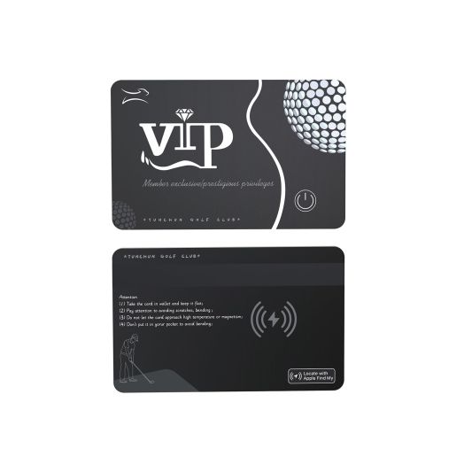 Card Locator Wallet Tracker Certified by MFI, Global Locator Anti Lost Tracking Wireless Recharging About 6 Months Standby Time, Thickness 1.6mm/0.06‘’ Work with iOS Find My on iPhone iPad