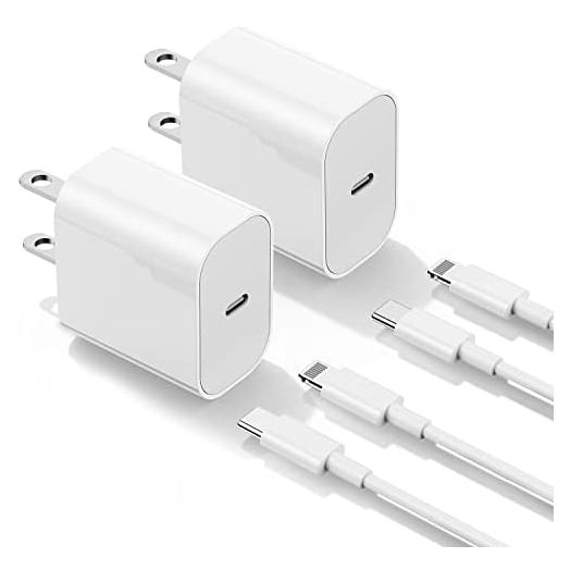 Apple Fast Charger, iPhone 13 12 11 Charger Fast Charging Block with USB C to Lightning Cable 6ft, 20W Type C Wall Plug Power Adapter Phone Chargers for iPhone XR XS Max 8 Plus iPad Pro AirPods