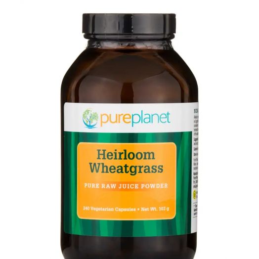 Pure Planet Heirloom Wheatgrass - 240 Vegetarian Capsules