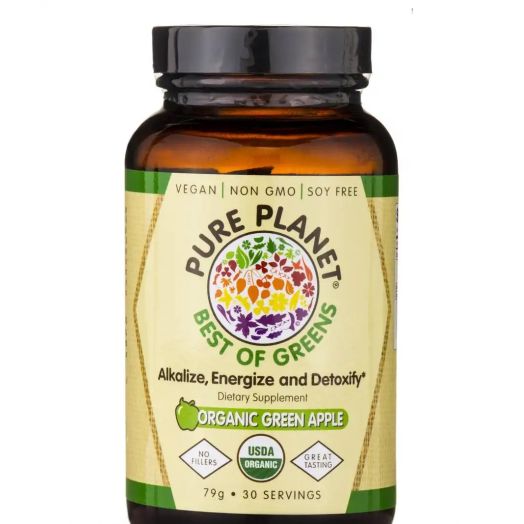 Pure Planet Best of Greens Tasty Green Apple - 30 Servings (79 Grams)