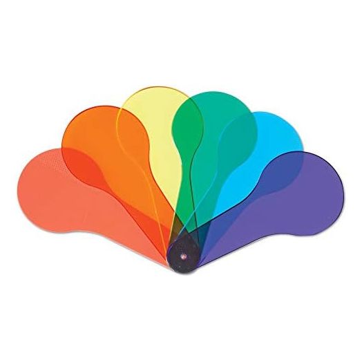 Learning Resources Color Paddles - Set of 18 Paddles, Grades PreK/Ages 3+ Preschool Science for Kids, Classroom Supplies,Back to School Supplies,Teacher Supplies
