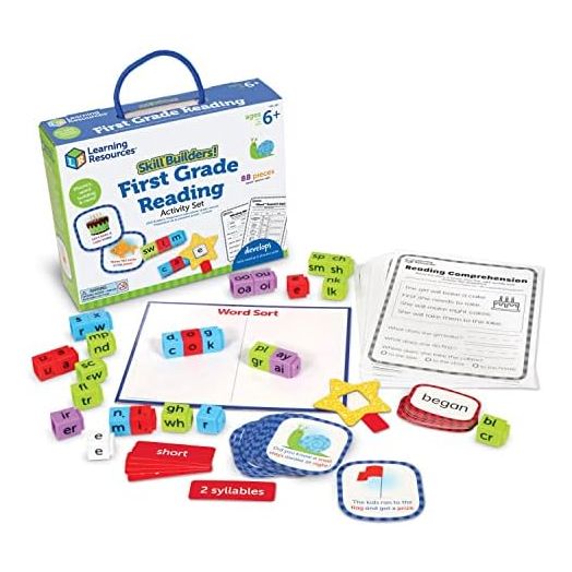Learning Resources Skill Builders! 1st Grade Reading, Homeschool, Curriculum First Grade, Learning Games, First Grade, Learning Materials,Back to School, 88 Pieces, Age 6+