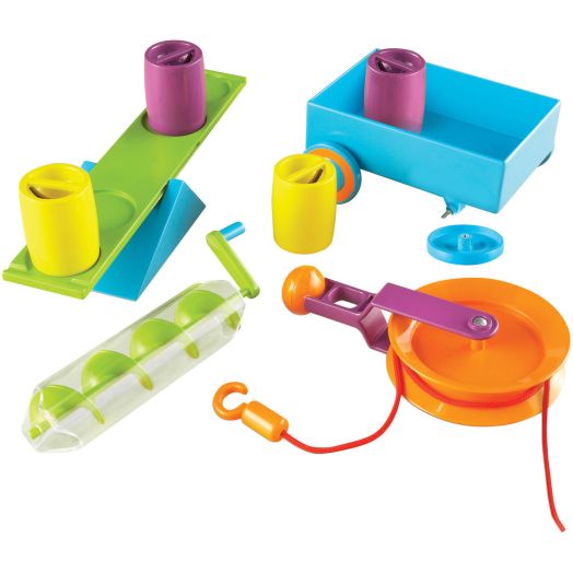 Learning Resources STEM Simple Machines Activity Set, Hands-on Science Activities, 19 Pieces, Ages 5+