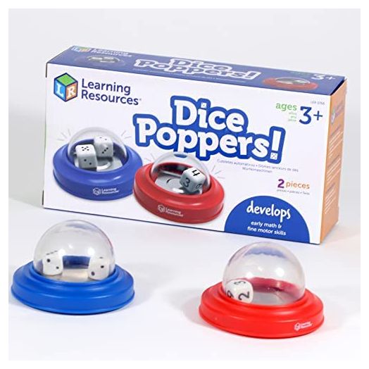 Learning Resources Dice Poppers, 2 Pieces, Ages 3+ Board Game Accessory