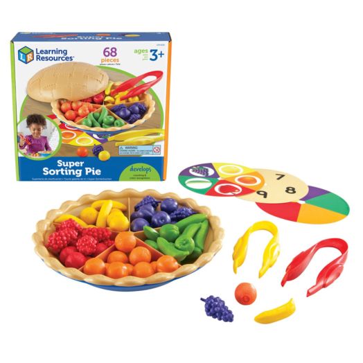 Learning Resources, LRNLER6216, Super Sorting Pie, 69 / Set
