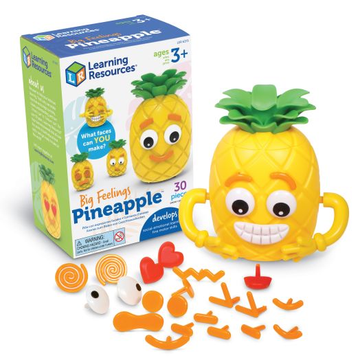 Learning Resources Big Feelings Pineapple - 30 Pieces, Ages 3+ Social Emotional Learning Toy For Boys and Girls, Body Awareness, Toddler Learning Toys