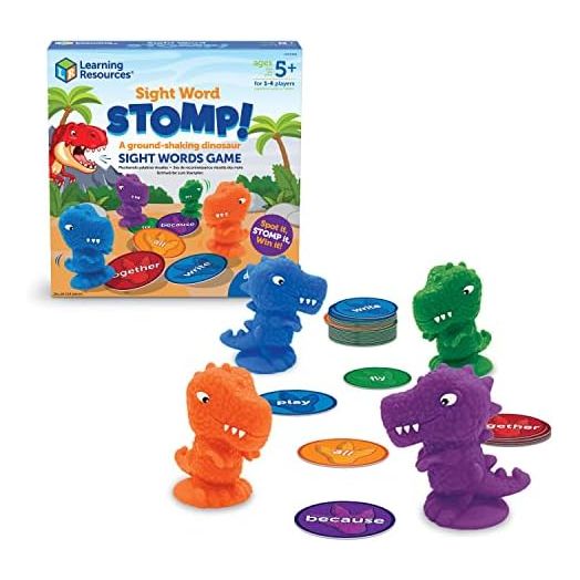 Sight Word Stomp!, Educational Indoor Games, Preschool Alphabet ,Toddler Brain Toys, Toddler Preschool Learning, 114 Pieces, Age 5+