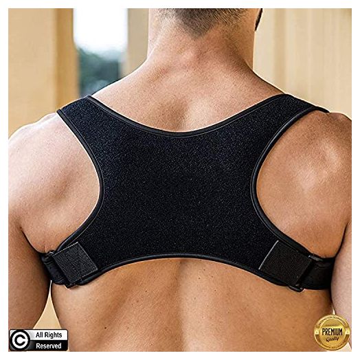 POAGL Posture Corrector For Men, Universal Fit Adjustable Upper Back Brace For Clavicle To Support Neck