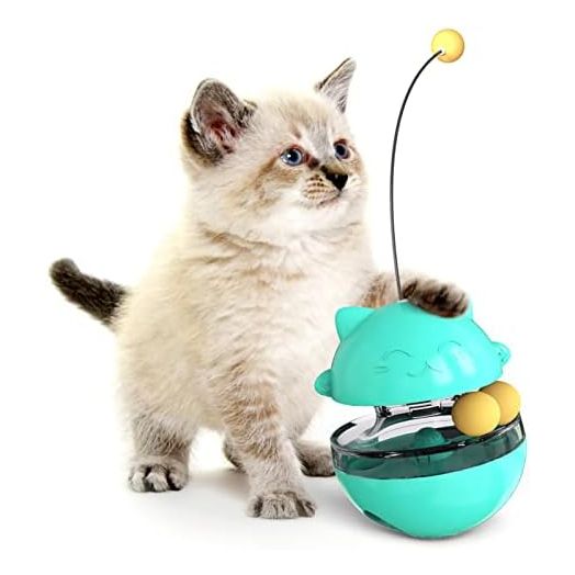 Cat Balls Toys Interactive Toys for Cats Treat Dispenser Interactive Cat Puzzle Feeder Hunting Cat Food Ball Kitten Play Stuff Treat Ball Cat Pet Toy Cat Wheel Exerciser for Indoor Cats