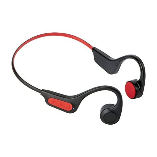 Bone Conduction Wireless Headphones, TOKANI Open Ear Headphones Bluetooth 5.3 with Mic, Sports Sweatproof Headset for Running, Cycling, Workouts Use-Black