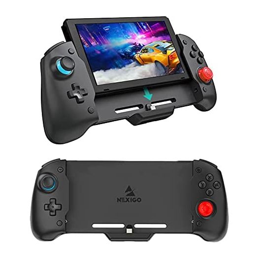 NexiGo Switch Controller for Handheld Mode, Ergonomic Controller for Nintendo Switch with 6-Axis Gyro, Dual Motor Vibration, Compatible with All Games of Switch, Not for OLED