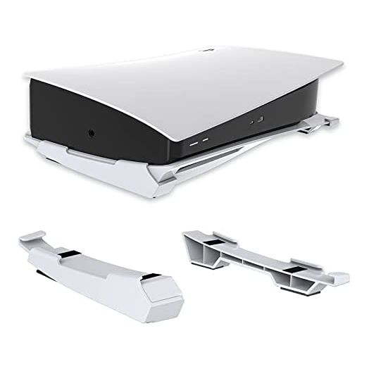 NexiGo PS5 Accessories Horizontal Stand, [Minimalist Design], PS5 Base Stand, Compatible with Playstation 5 Disc & Digital Editions, White