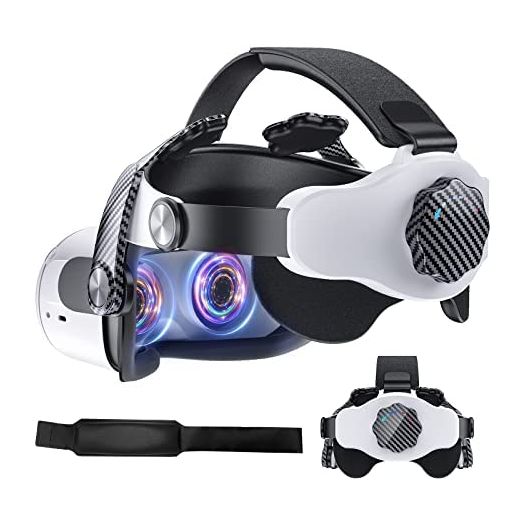 NexiGo Head Strap for Oculus Quest 2, Replacement for Elite Strap, Adjustable Head Strap, Increased Support and Balance, Reduced Head Pressure for More Comfortable and Immersive VR Experience