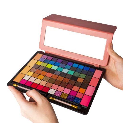 Toysical 88 Colors Makeup Eyeshadow Palette with Brushes, Tablet Case Makeup Palettes