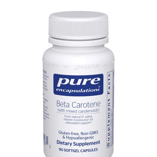 Pure Encapsulations Beta Carotene (with Mixed Carotenoids) - 90 Softgel Capsules