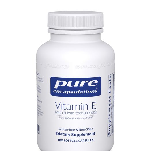 Pure Encapsulations Vitamin E (with mixed tocopherols) - 180 Softgel Capsules