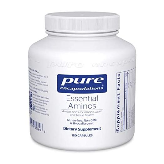 Pure Encapsulations Essential Aminos, Amino Acid Supplement for The Brain and Muscle Recovery, 180 Capsules