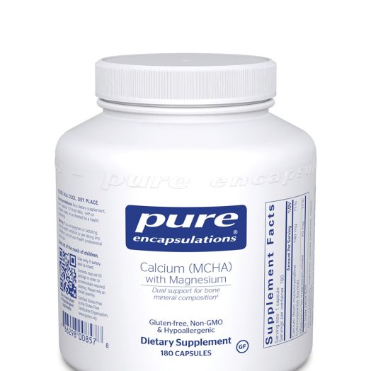 Pure Encapsulations Calcium (MCHA) with Magnesium - 180 Capsules