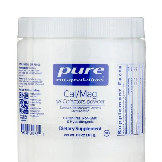 Pure Encapsulations Cal/Mag with Cofactors Powder - 11.1 oz (315 Grams)