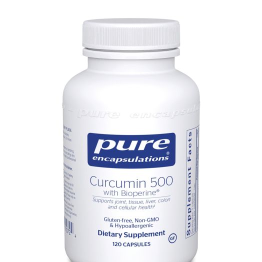 Pure Encapsulations Curcumin 500 with Bioperine - 120 Capsules