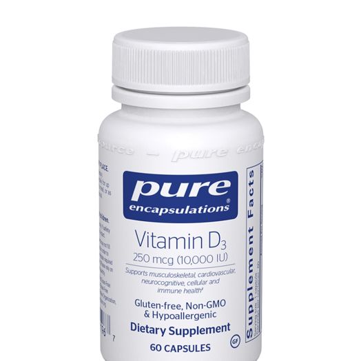 Pure Encapsulations Vitamin D3 10,000 IU - 60 Capsules