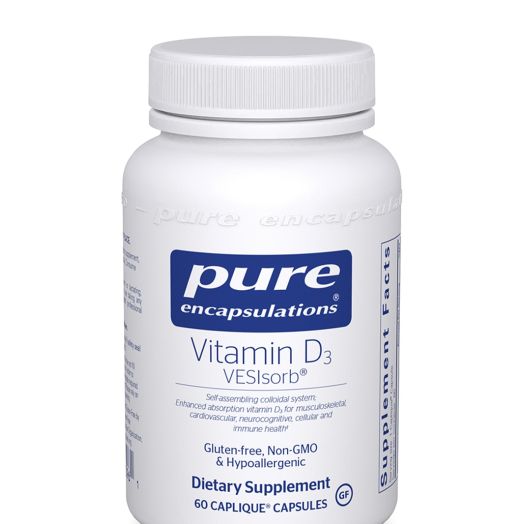 Pure Encapsulations Vitamin D3 VESIsorb - 60 Caplique Capsules