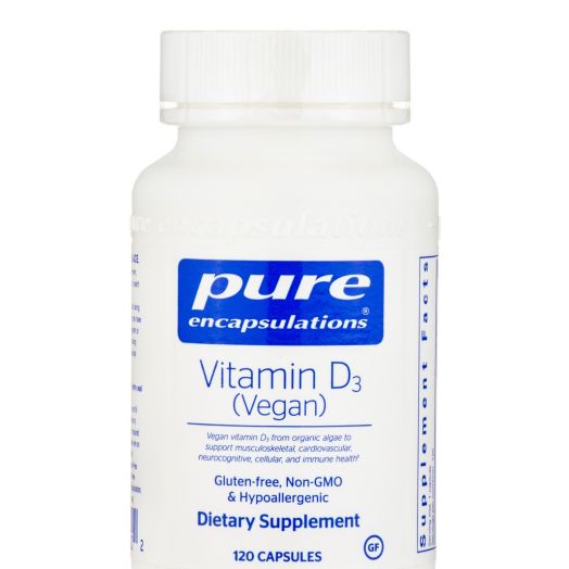 Pure Encapsulations Vitamin D3 (Vegan) - 120 Capsules