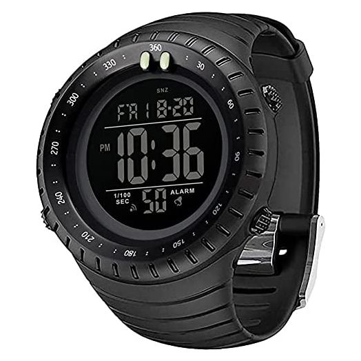 ManLinKei Men's Digital Sports Watch Military Waterproof Tactical Watch with LED Backlight Watches for Men