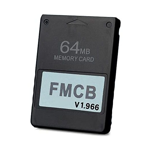 PS2 FMCB Free McBoot Card v1.966 Meory Card 64 MB for PS2 - Plug and Play PS2 Memory Card -Runs Games in USB Disk or Hard Disk