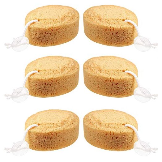 6 Pieces Foam Body Sponge Soft Exfoliating Bath Sponge Shower Sponge Body Scrubber for Adults and Kids Body Cleansing Supplies, 5.5 Inch