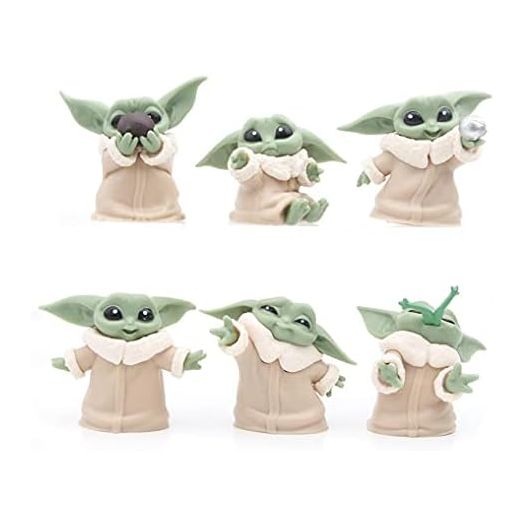 6-Pack Yoda Gifts,2.2-Inch Yoda Doll, Yoda Toys,Yoda Action Figure,Yoda Toy, Suitable for Movie Fans of All Ages