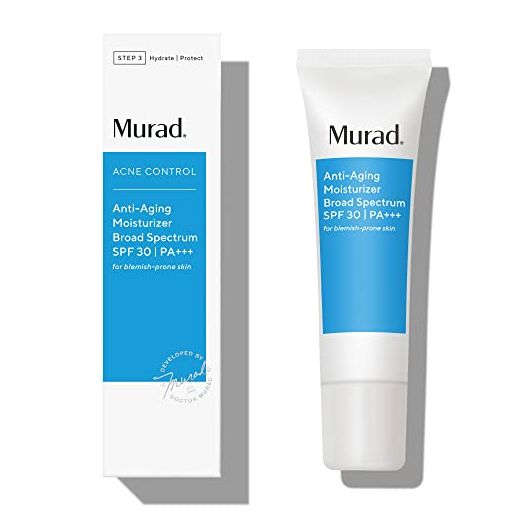 Murad Anti-Aging Moisturizer Broad Spectrum SPF 30 (UPDATED PACKAGING) | Grease-Free Face Moisturizer for Women & Men - Anti-Aging Face Cream with SPF, 1.7 Fl Oz