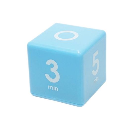Cube Timer 1-3-5-7 minute preset timer- Blue