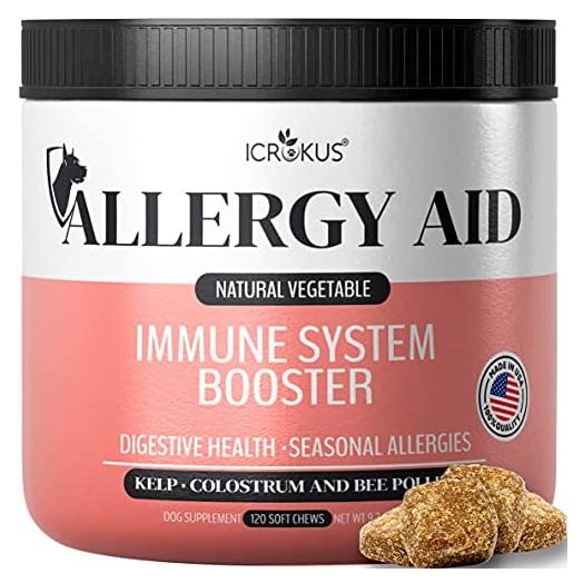 ICROKUS Hemp Hip and Joint for Dogs - Glucosamine Chondroitin Dogs Chews for Mobility Support Pain Relief Joint Health with MSM, Hemp Oil, Turmeric 120 (Allergy, 120 Chews (Vegetables))