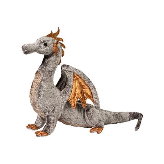 Douglas Faust Silver Dragon Plush Stuffed Animal