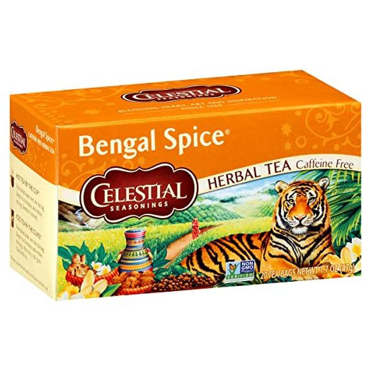 Celestial Seasonings Herbal Tea, Bengal Spice, Caffeine Free, 20 Tea Bags (Pack of 6)
