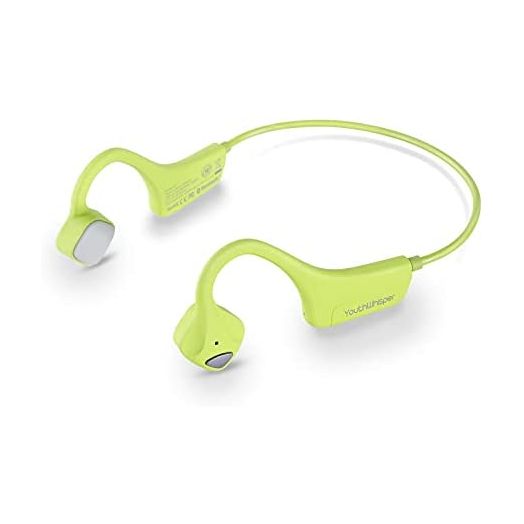 YouthWhisper Bone Conduction Headphones Bluetooth, Open Ear Wireless Headset with Mic, Sweat Resistant Earbuds for Runnig Workout Hiking Running Fitness Walking