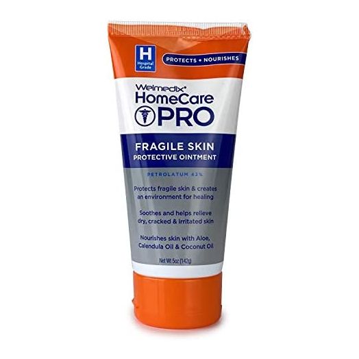 Welmedix Fragile Skin Protective Ointment | Hospital Grade Healing Ointment, Barrier Cream & Skin Protectant w/ Calendula for Treatment of Eczema, Psoriasis, Dermatitis, Bed Sores, Chafing (5oz Tube)
